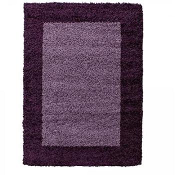 Tapis Motif Simple Shaggy Violet Unamour