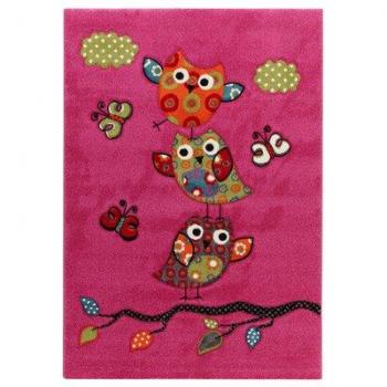 Sogno Notturno: Tappeto Gufo Viola 133x190