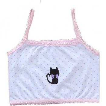 Children's Cotton Lace Vest Bra