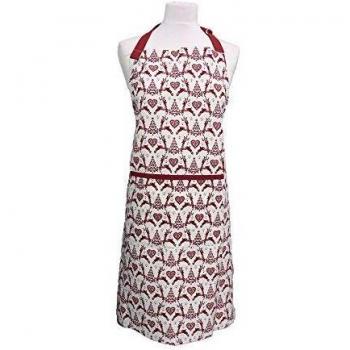 Festive Dexam Apron – Scarlet & Ivory