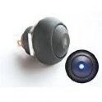 Velleman Mini Push Button mit blauer LED 1P SPST Aus-(Ein), Taster Blau