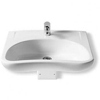 Lavabo mural Roca Access pour handicapés – 40 cm, porcelaine blanche, fixe/suspendu