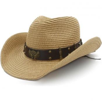 Chapeau de paille unisexe pour le soleil
