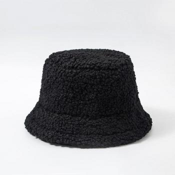 Soft Warm Lamb Plush Fisherman Hat