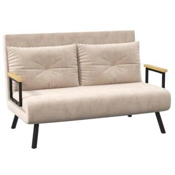 Modern Velvet Click Clack Sofa Bed