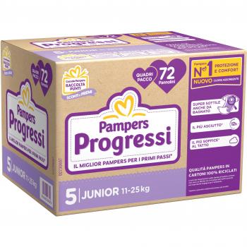 Pampers Progressi Quadri Pack Junior 72 Pannolini
