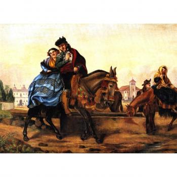 Póster OdsanArt 20 x 38,1 cm 'Primera' de Alfred Sully