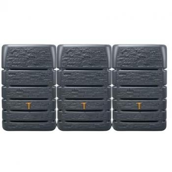 Slim Stone Decor Wassertank-Set 1530L Graphitgrau