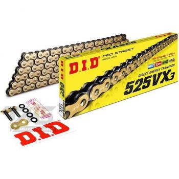 Did 525-122Vx3 Kette für Honda NT 1100 DCT in Gold
