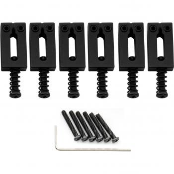 Guitarra Ultra Moderna Musiclily: Soporte de Bronce Negro 10,5 mm (Conjunto 6)