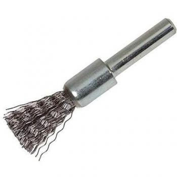 Lessmann Gezopfte Pinselbürste INOX-Draht, Bürsten-⌀xBorstenstärke: 6X0,35 mm