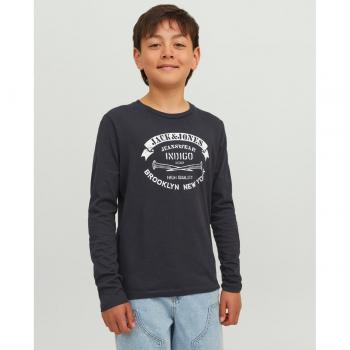 Jack&Jones Junior Regular Fit Bluse für Jungen in Schwarz, Größe 176