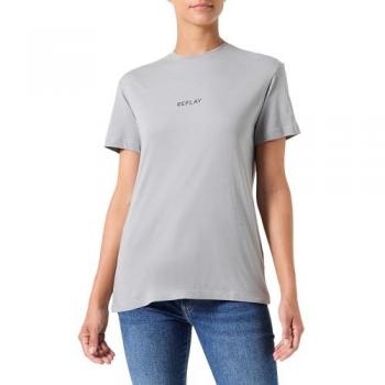 T-shirt Regular Fit con Lettere Glitterate