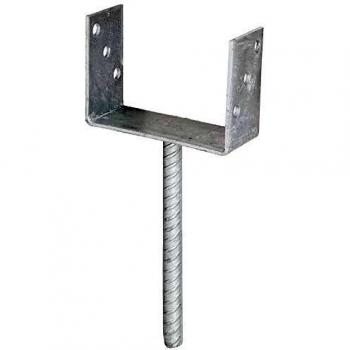 Support Poteau à Ancre Béton – Acier Ondulé Galvanisé Chaud ETA-10/0210 141x100x200x60 mm