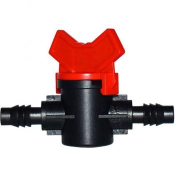 Gartenbewässerungsventil mit 1/4-3/8 Doppelanschluss – Fugenstecker 2‑Wege – 1 Stück