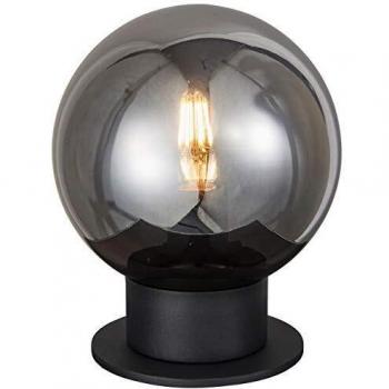 BRILLIANT Astro Lampe 20cm schwarz/rauchglas