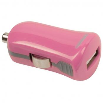 Roze autolader voor in de auto 2,1A