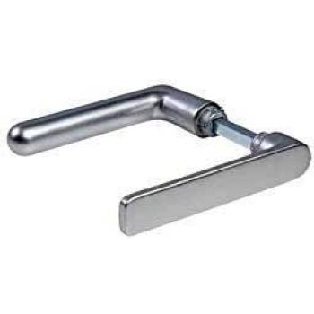 Béquille de porte double saillie réduite argent