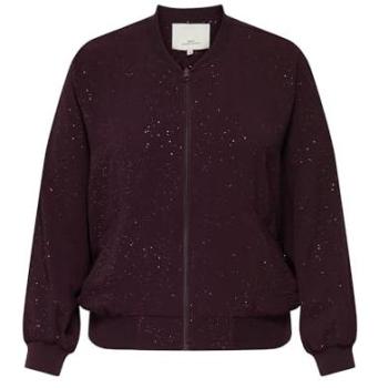 CARJOSEE METTA LIFE LS BOMBER WVN – Glitzer-Bomber Blouson für Damen (Gr. 50)