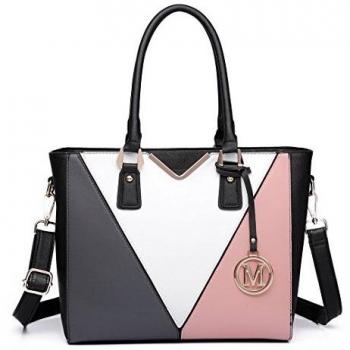 Lulu Velvet Leather V-Shape Handbag