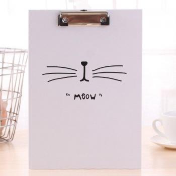 Plaque d’écriture Kawaii A4 à Dos Dure