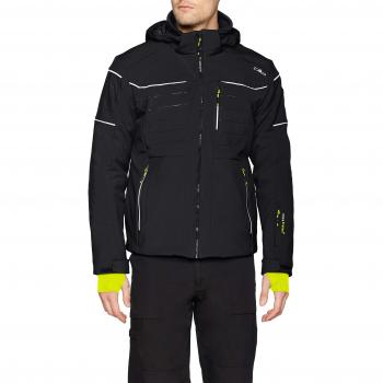 CMP Herren Outdoor‑Jacke 8000 – PFC‑Free, Wärmeisolierung – Nero – 52 S
