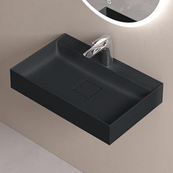 Lave Mains Suspendu Sogood Gris Noir Mat