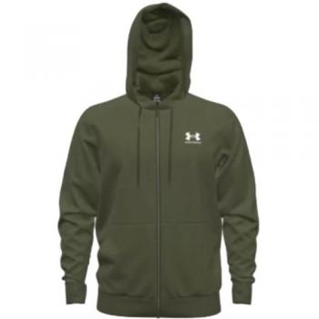 Sweatjacke mit Label-Stitching Oliv M