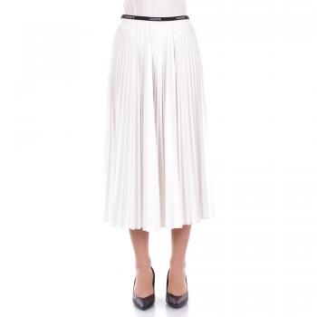 Lacoste midi skirt pieghettato bianco