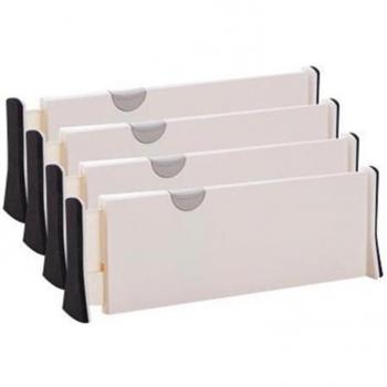 4 Inch High Adjustable Drawer Organizers 11-17 Inch Expandable