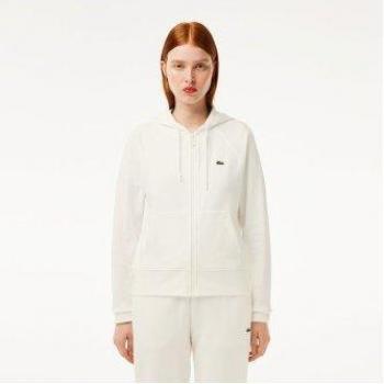 Lacoste Damen Sweatshirt in Weiß, Größe 34