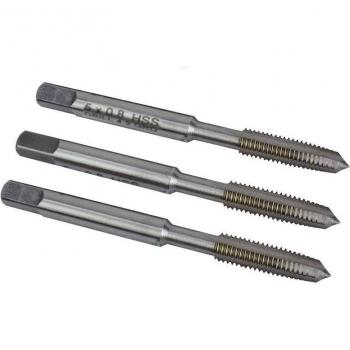 Faithfull HSS Straight Flute Tap Set M5 x 0.8, 3 Piece