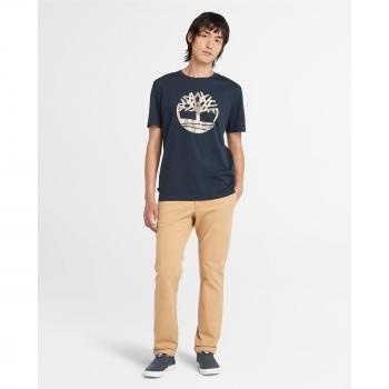 Talla 40/32: Pantalones de Sarga Elástica Timberland Amarilla