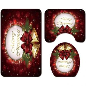 Bande de Tapis Antidérapants Père Noël – Pack 3 Pièces pour Bains