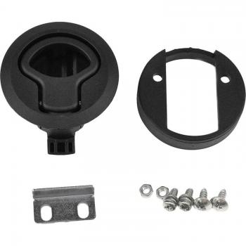 Black 2 Inch Flush Pull Slam Latch for RV Trailer Door