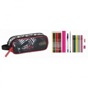 Estuche Star Wars Negro y Rojo 23 Piezas