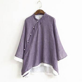 Damen-Tai-Chi-Seide-Qipao-Oberteil