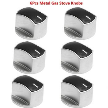 6pcs Silver Kitchen Stove Switches