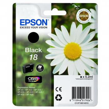 Epson T1801 „Gänseblümchen“ – Claria Home Tinte Schwarz, Single Pack für Text & Foto