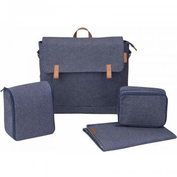 Mutter&Kind Maxi Cosi – vielseitige Baby-Wickeltasche mit Thermobox, Windel-Extras in blau
