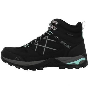 Regatta Women's Samaris III Waterproof Walking Boots, Black Bleached Aqua, Size: UK 3