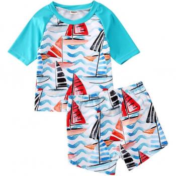 Maillot de bain à manches courtes pour enfants