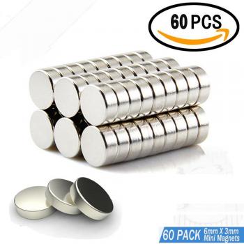 Pinnwand‑Magnet Set – 60 Neodym‑Magnete 6x3 mm