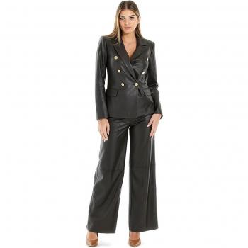 Pantalones de Mujer en Piel Sintética Marciano