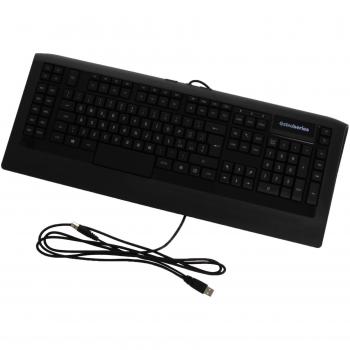 SteelSeries Apex, tastiera da gioco, illuminazione 4 zone RGB, 22 tasti macro, design basso profilo, layout Italiano QWERTY