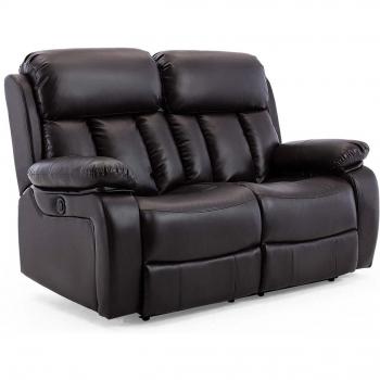 More4homes Chester High Back Electric Bonded Leather Recliner 3+2+1 Sofa Armchair Set (2 Seater)
