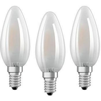 OSRAM Classic B E14 LED Candles 4W Warm White Matt Finish Pack of 3