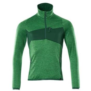 Mascot Fleece Pullover, Grass Green, Size XXXL, Half ZIP