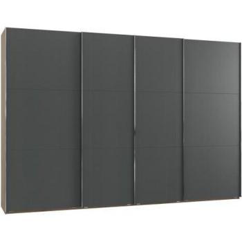 Kompakt Skjutdörrsgarderob 350x236x65 cm – 4-dörrspaket