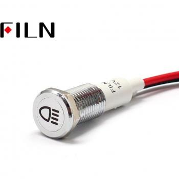 FILN 10mm Silver LED Car Indicator Light